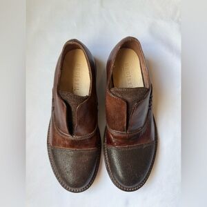 BED|STU Two-Tone Brown Leather Loafers